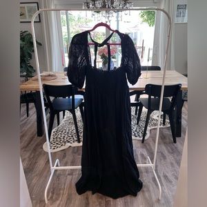 ASOS puff sleeve maxi dress